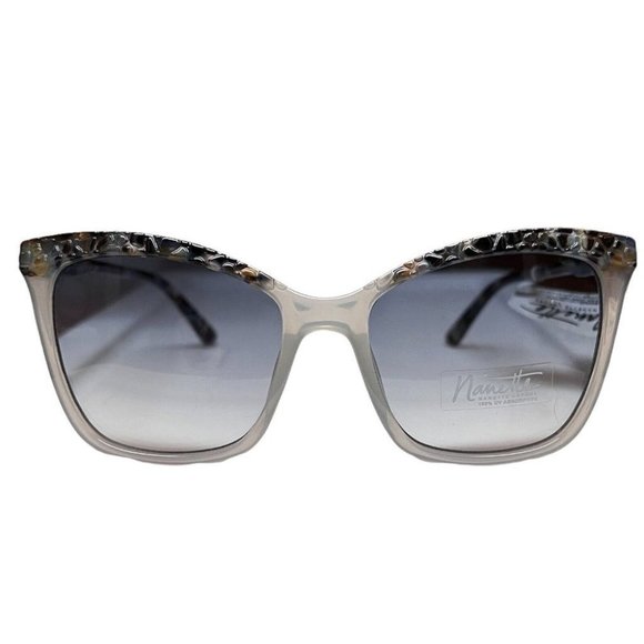 Nanette Lepore Accessories - Nanette Lepore Cat Eye Sunglasses Textured Statement Blue Unique Beach Travel